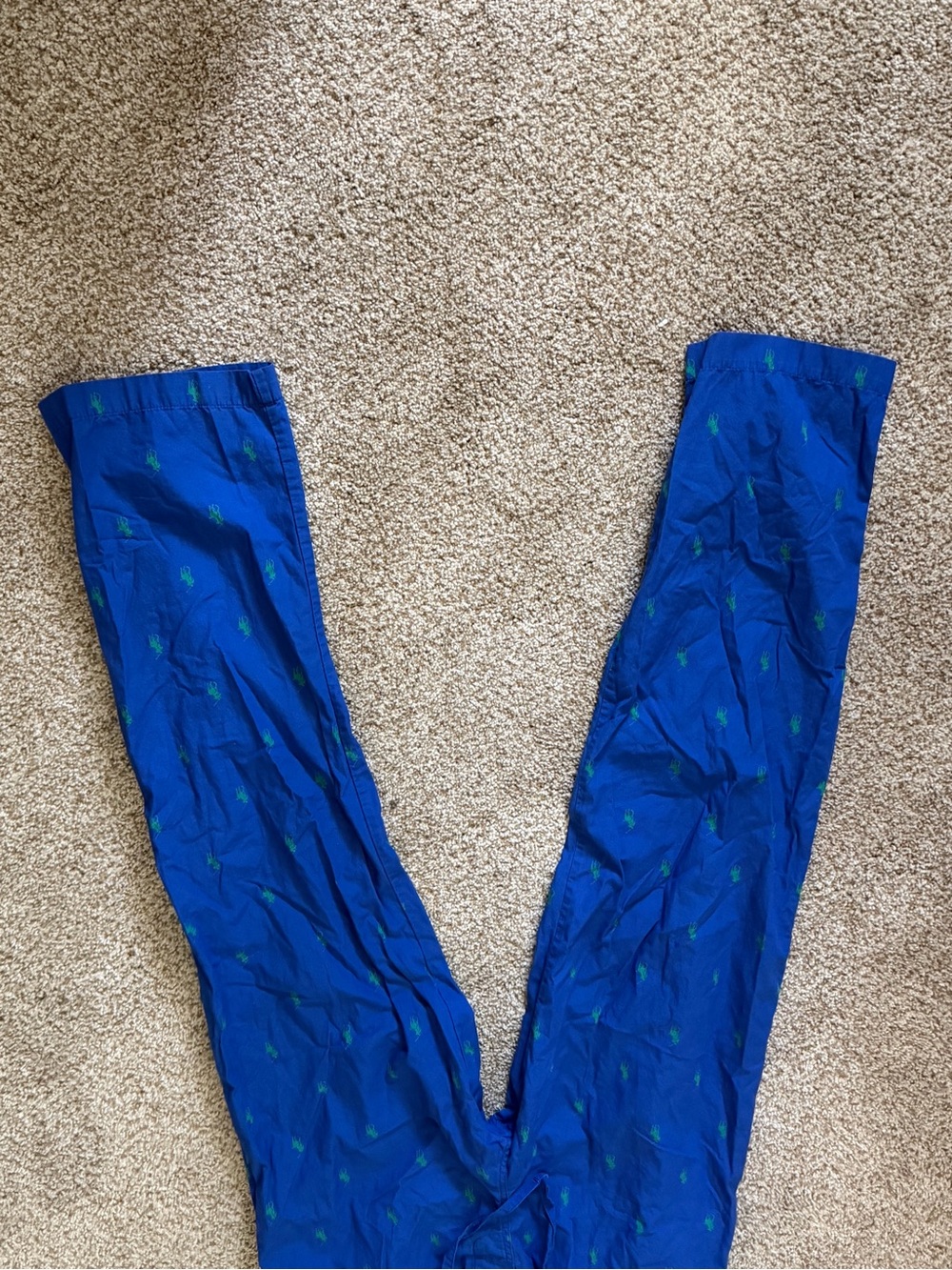 Polo by Ralph Lauren Royal Blue Polo Pony Print Lounge Sleep Pants Size Small - Picture 6 of 6
